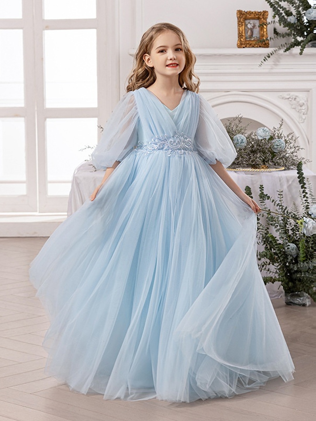 Girls Fluffy Tulle Dress