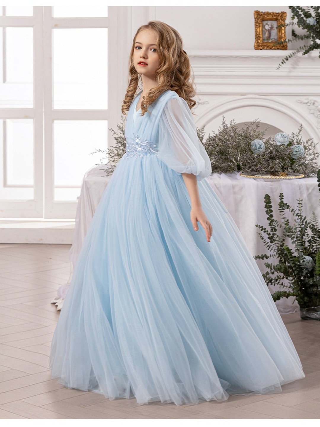 Girls Fluffy Tulle Dress