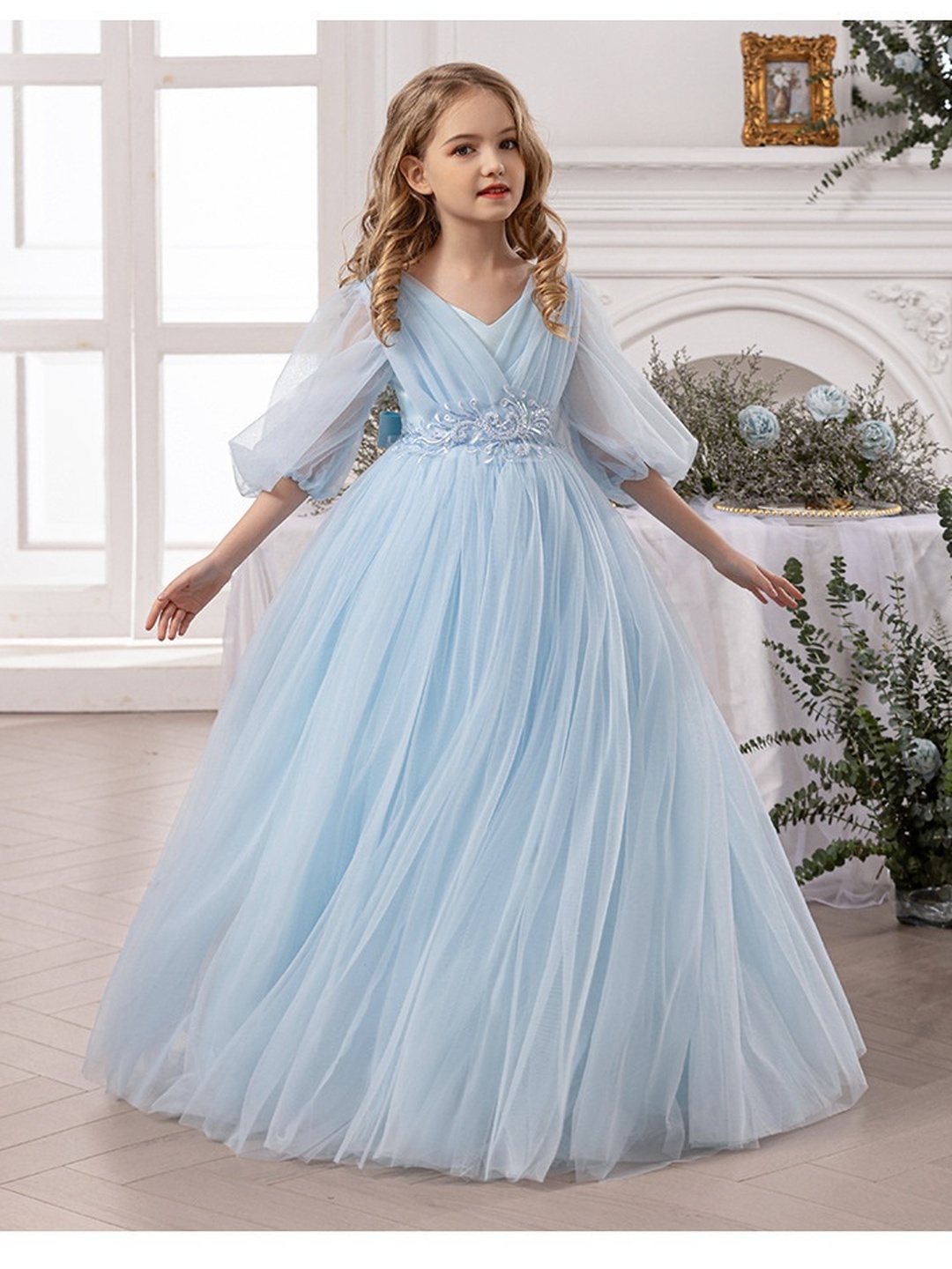 Girls Fluffy Tulle Dress