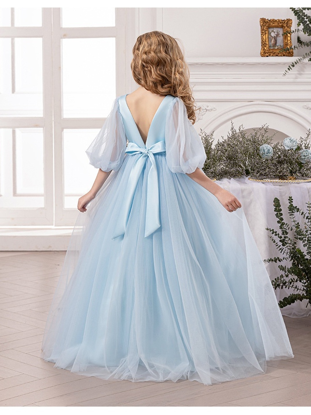 Girls Fluffy Tulle Dress