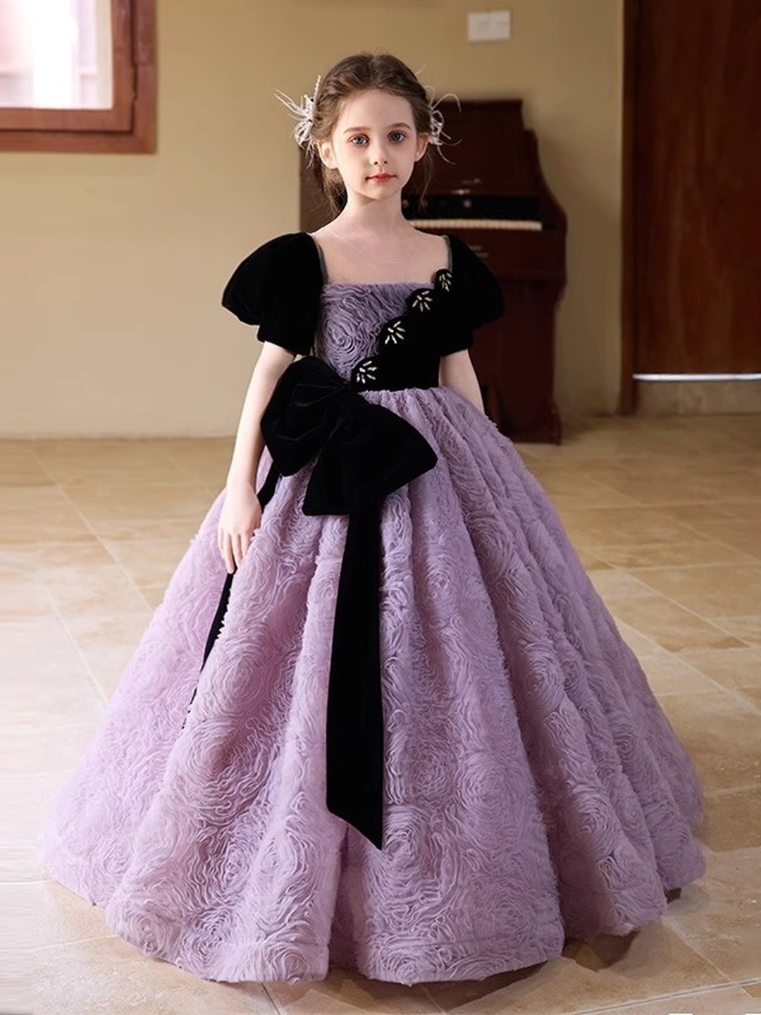 Girl Flower Lace Princess Dress