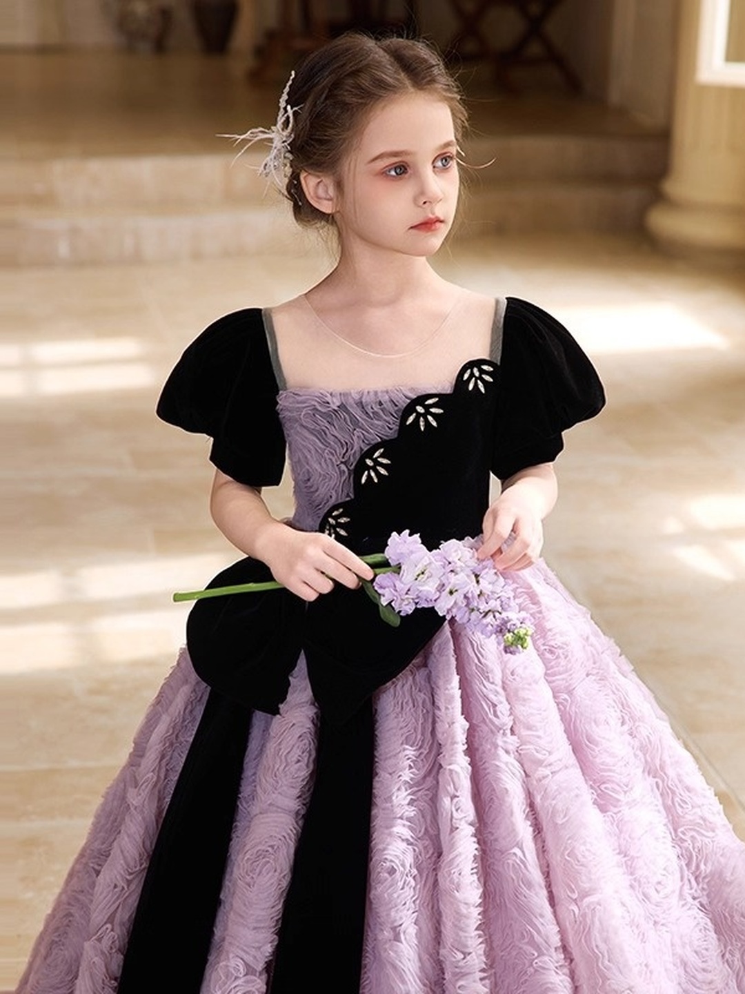Girl Flower Lace Princess Dress