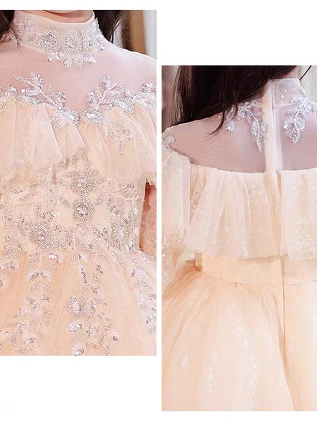 Embellished Flower Girl Princess Dress