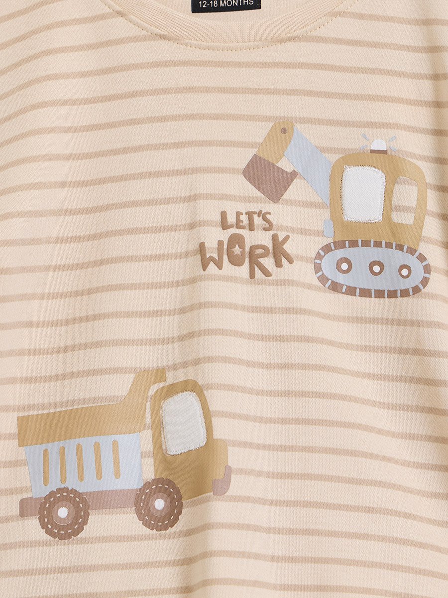 Baby Boy Cotton Long Sleeve T-Shirt and Joggers Set