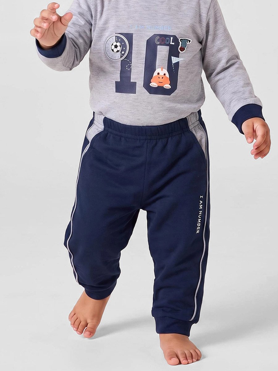 Baby Boy Cotton Long Sleeve T-Shirt and Joggers Set