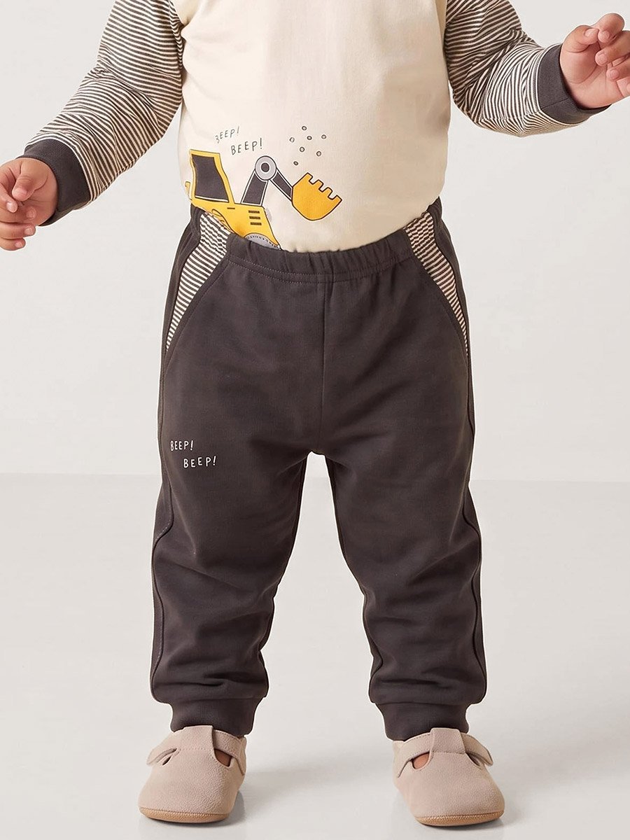 Baby Boy Stripe Sleeve T-Shirt and Joggers Set