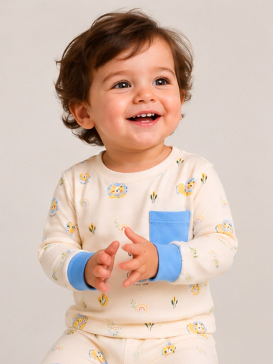 Baby Boy Long Sleeve Cotton T-Shirt and Joggers Set