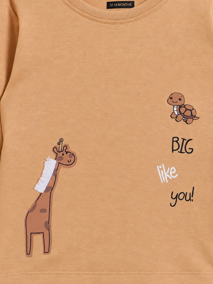 Baby Boy Long Sleeve Cotton T-Shirt and Joggers Set