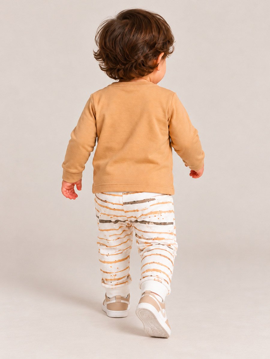 Baby Boy Long Sleeve Cotton T-Shirt and Joggers Set