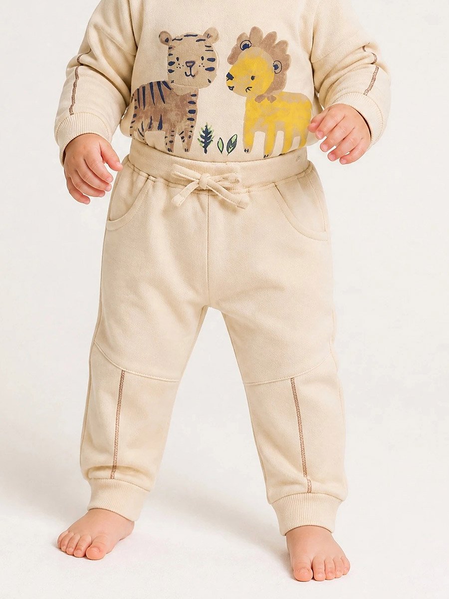 Baby Boy Cotton Graphic Sweat Top and Joggers Set