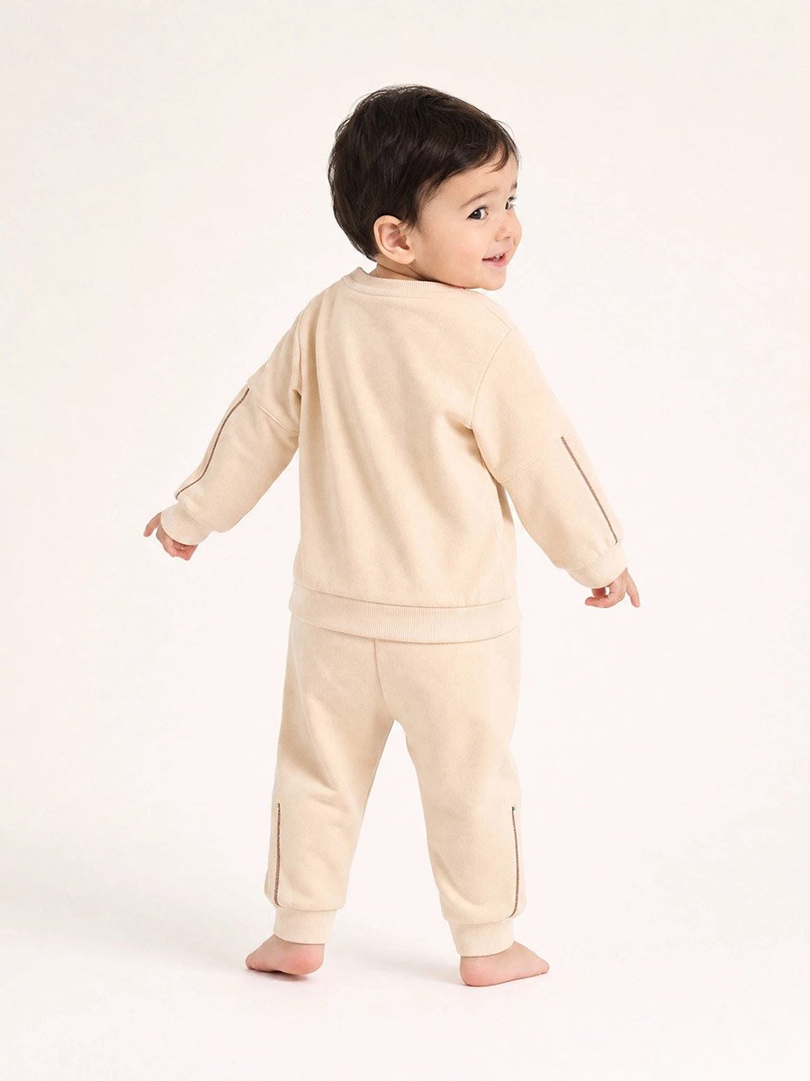 Baby Boy Cotton Graphic Sweat Top and Joggers Set