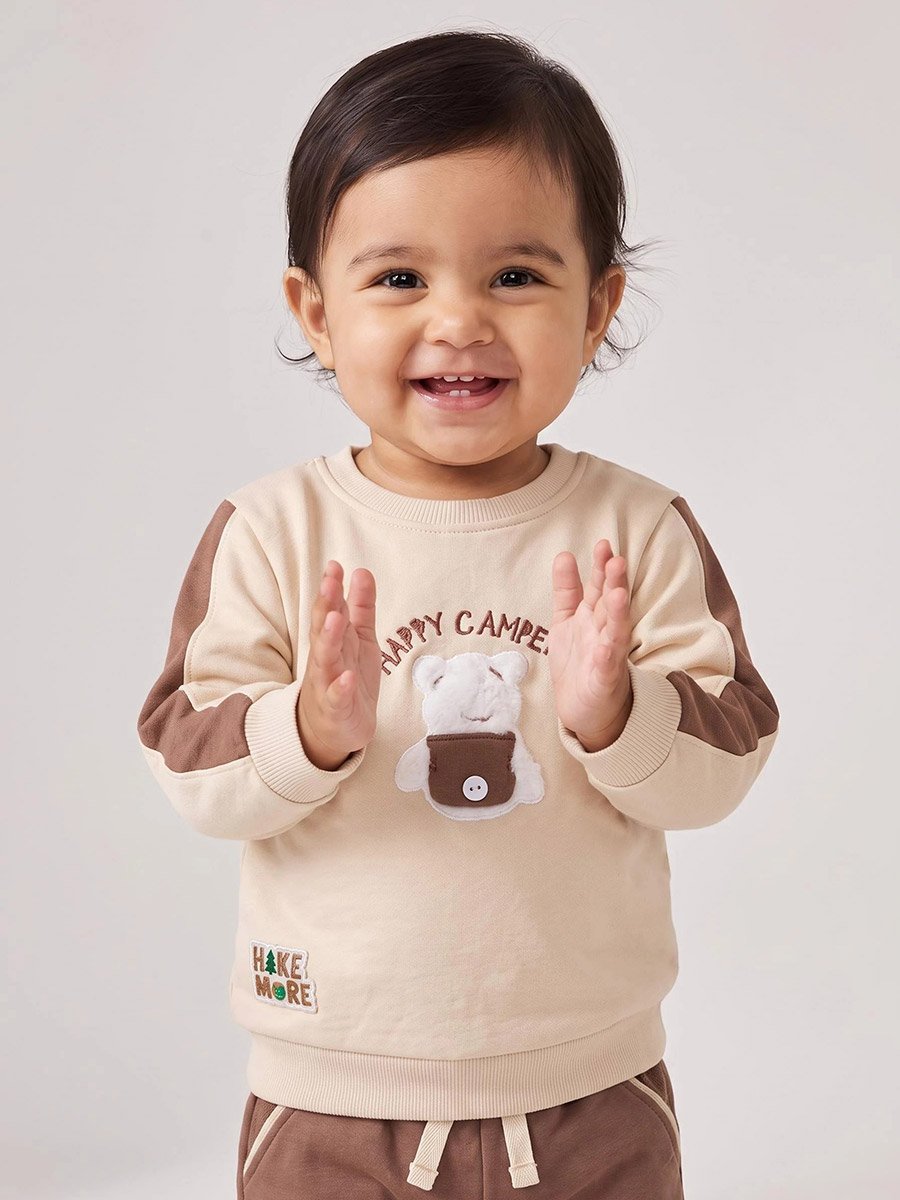Baby Boy Happy Camper Sweat Top and Joggers Set