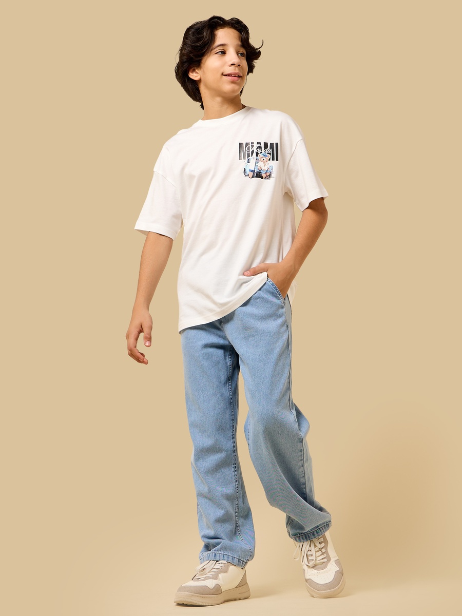 Miami Print Cotton T-Shirt