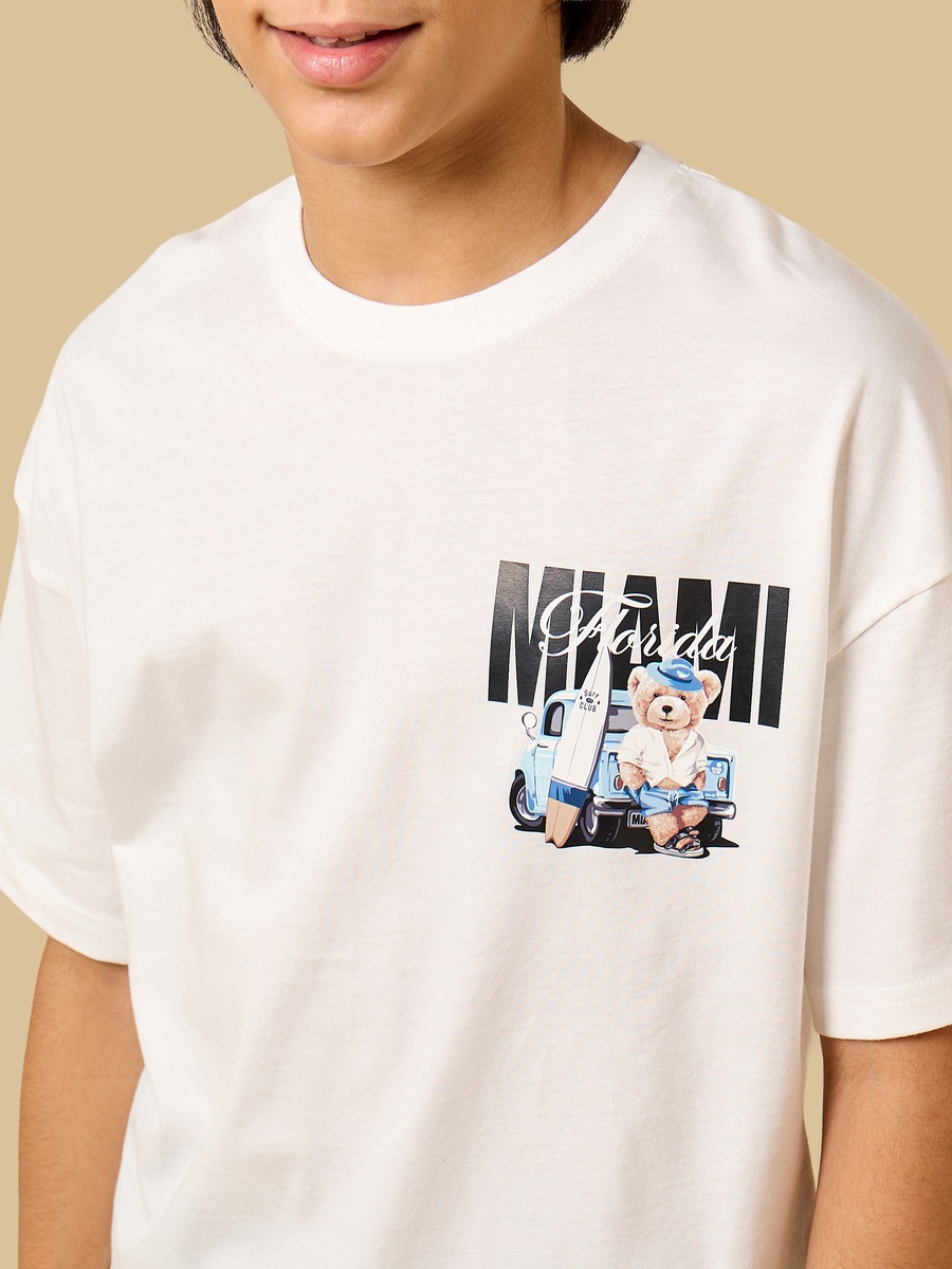 Miami Print Cotton T-Shirt