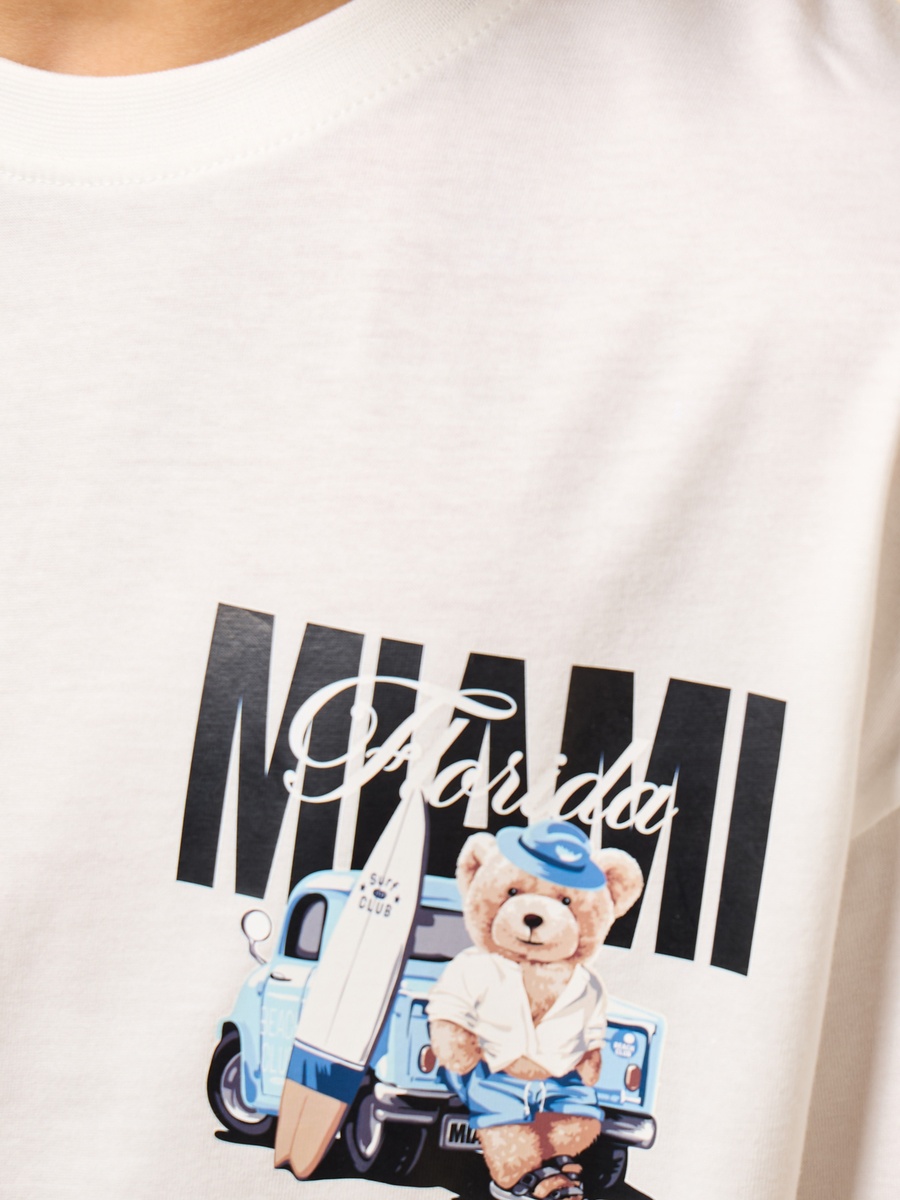 Miami Print Cotton T-Shirt