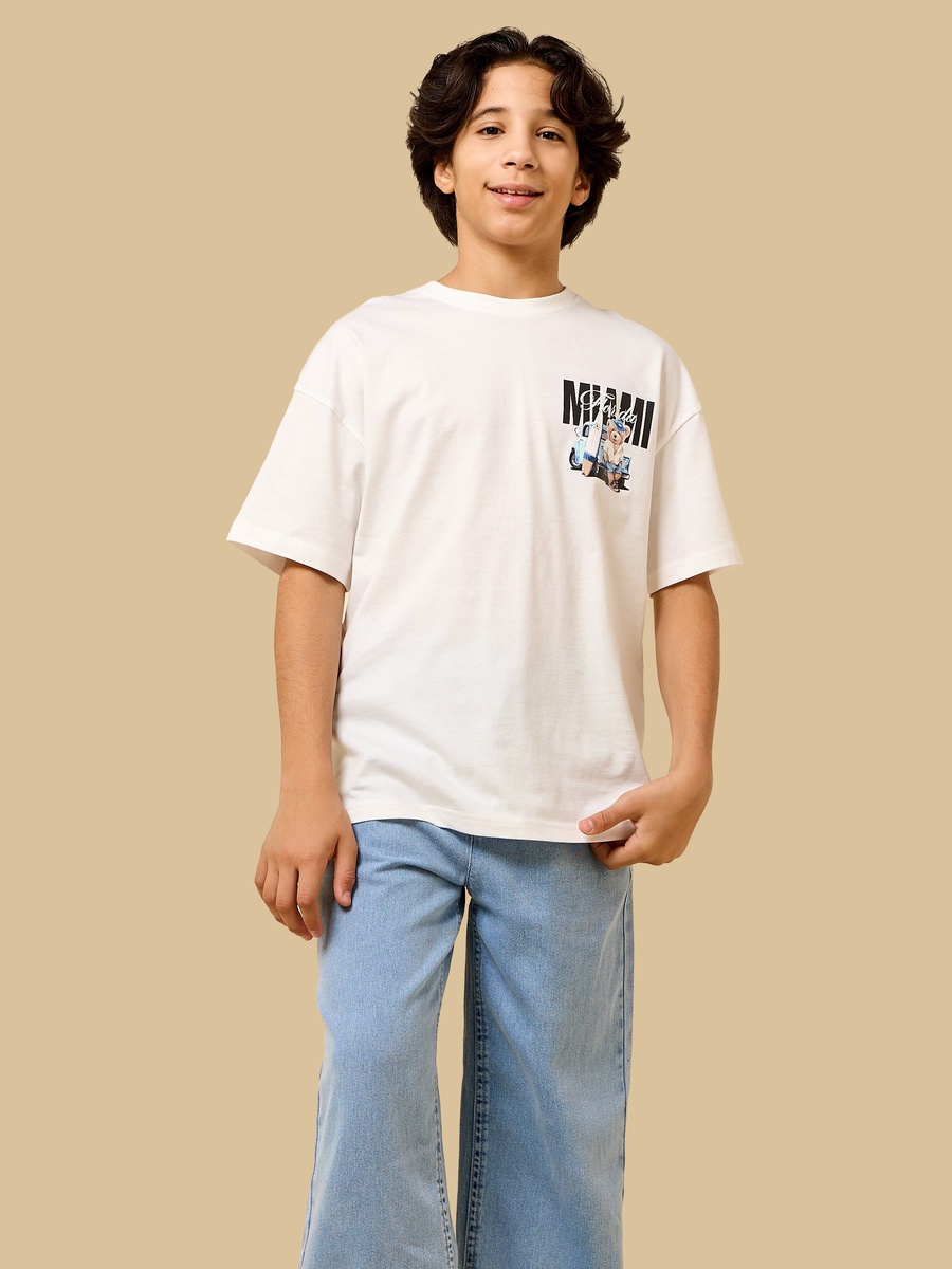 Miami Print Cotton T-Shirt