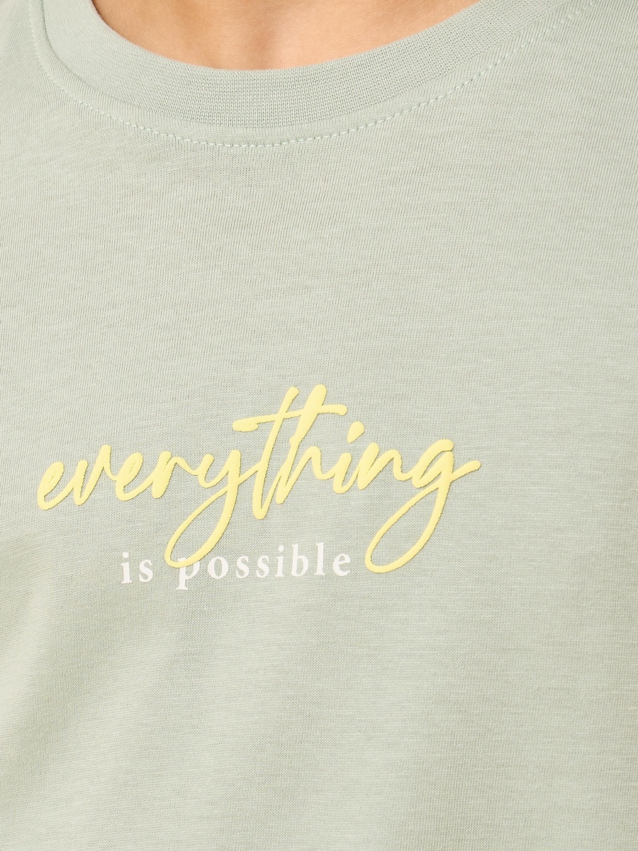 Slogan Print T-Shirt