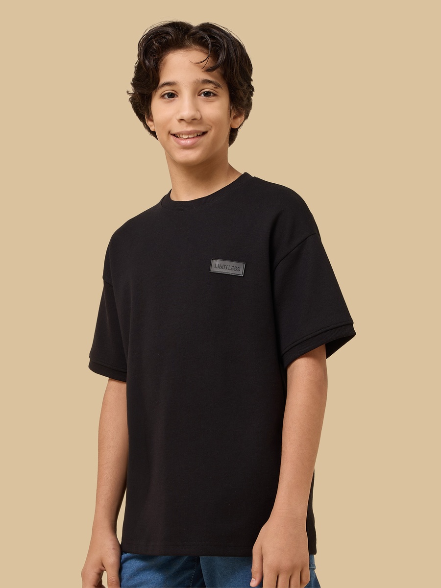 Slogan Applique Interlock T-Shirt