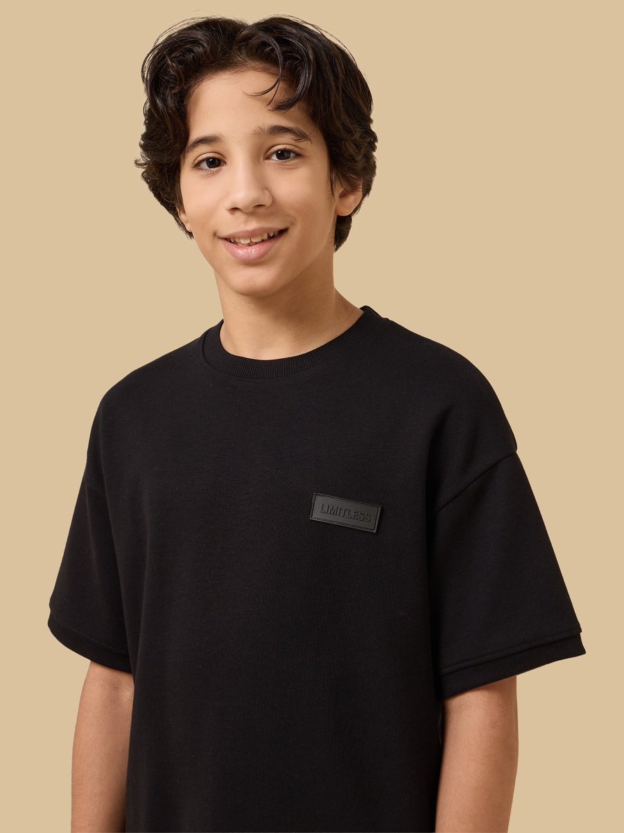 Slogan Applique Interlock T-Shirt