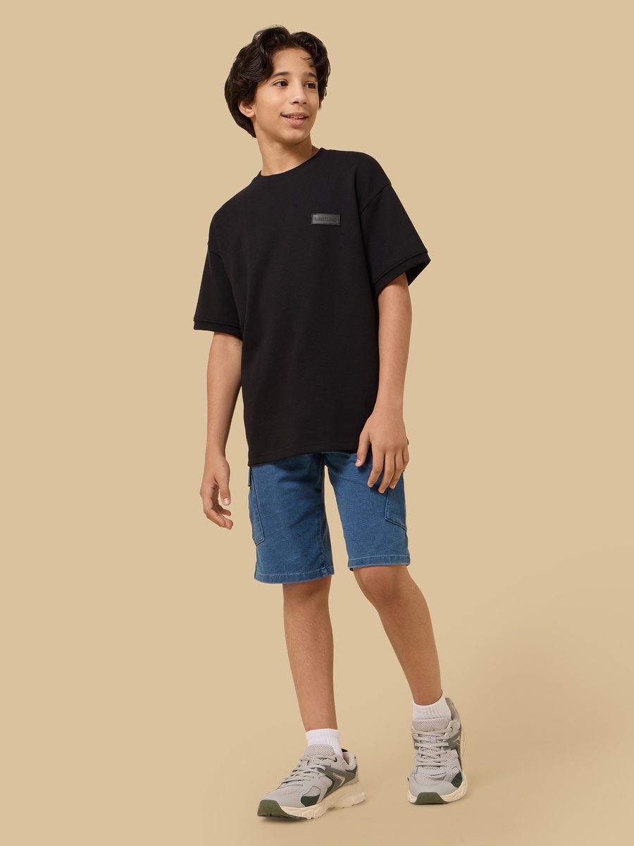Slogan Applique Interlock T-Shirt