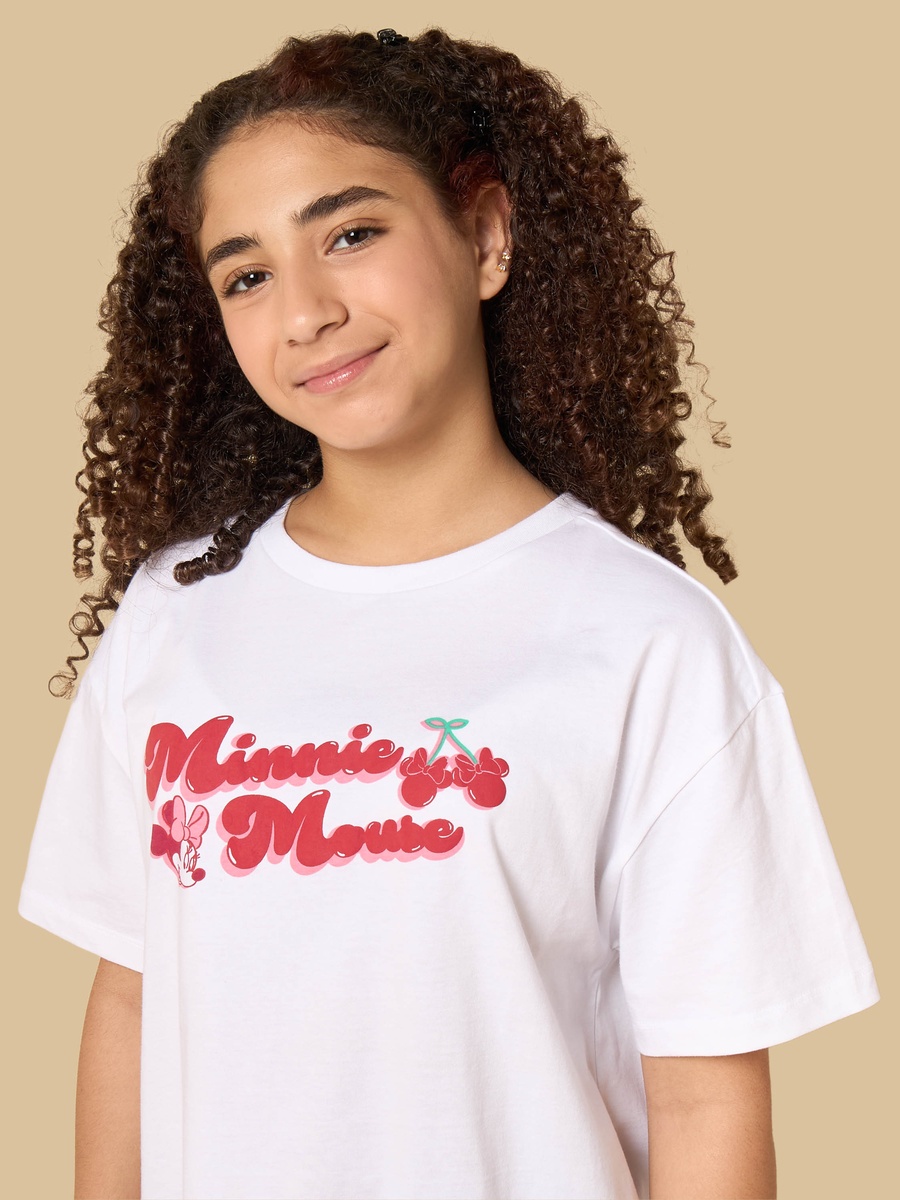 Minnie Mouse Print Oversized T-Shirt