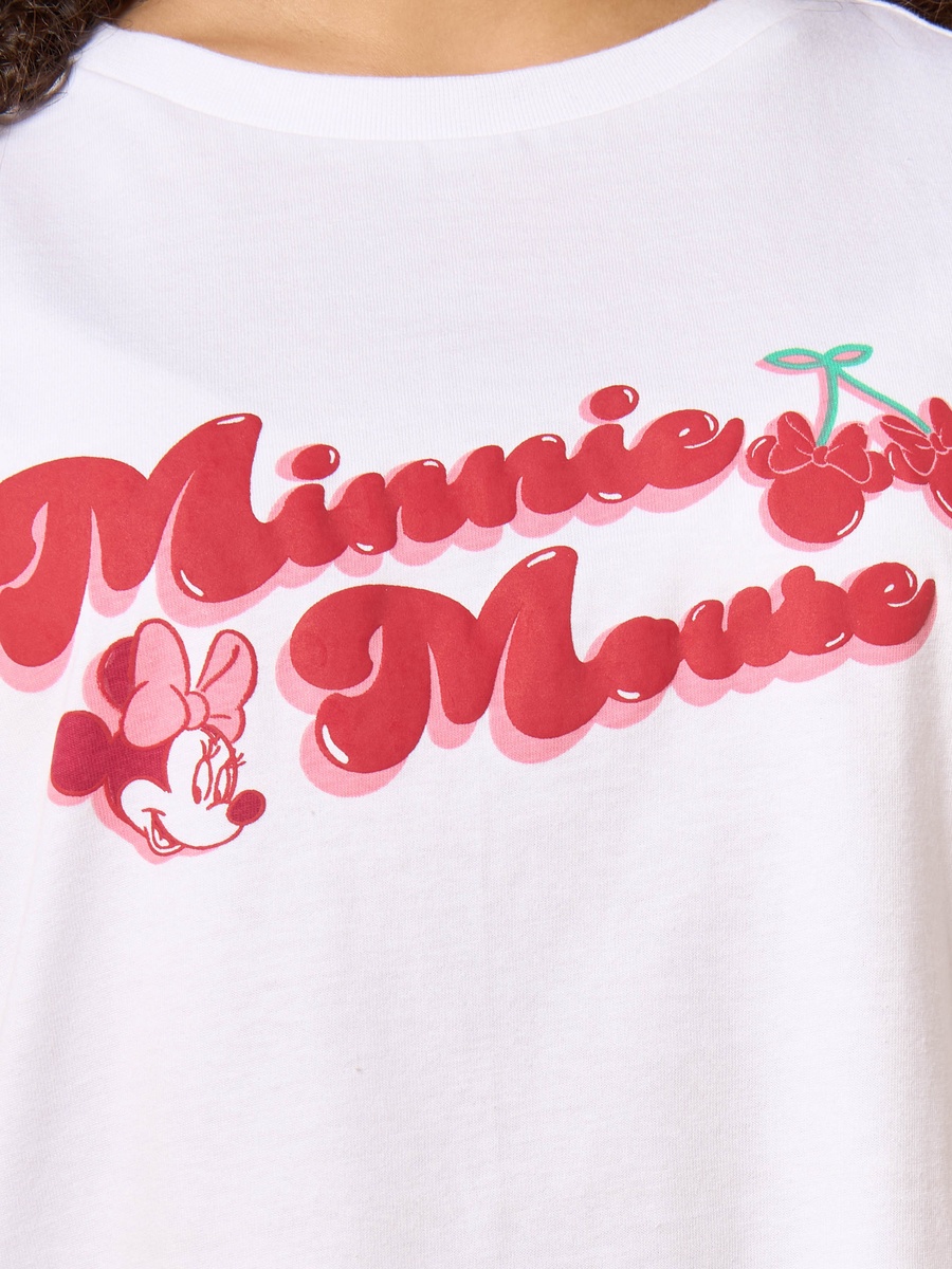 Minnie Mouse Print Oversized T-Shirt