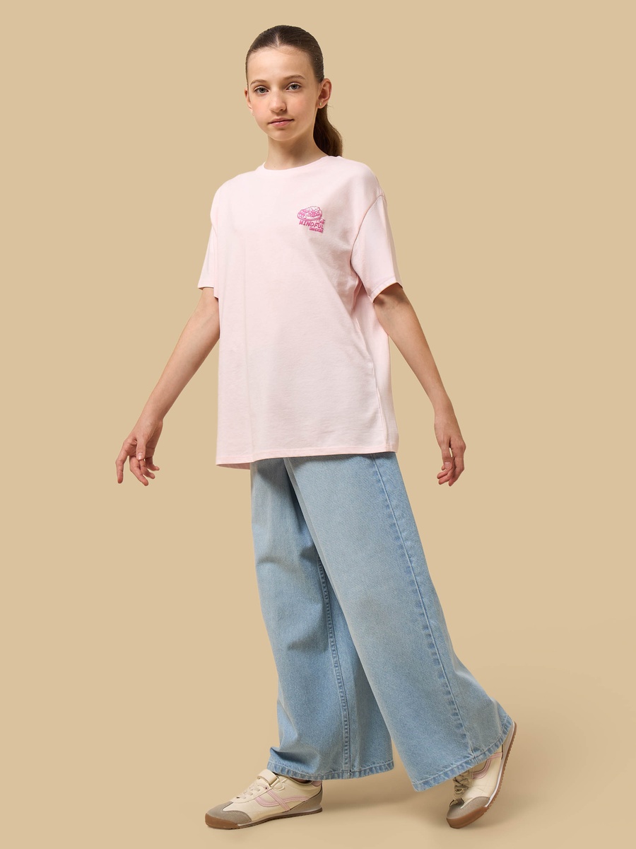 Food Print Oversized Cotton T-Shirt