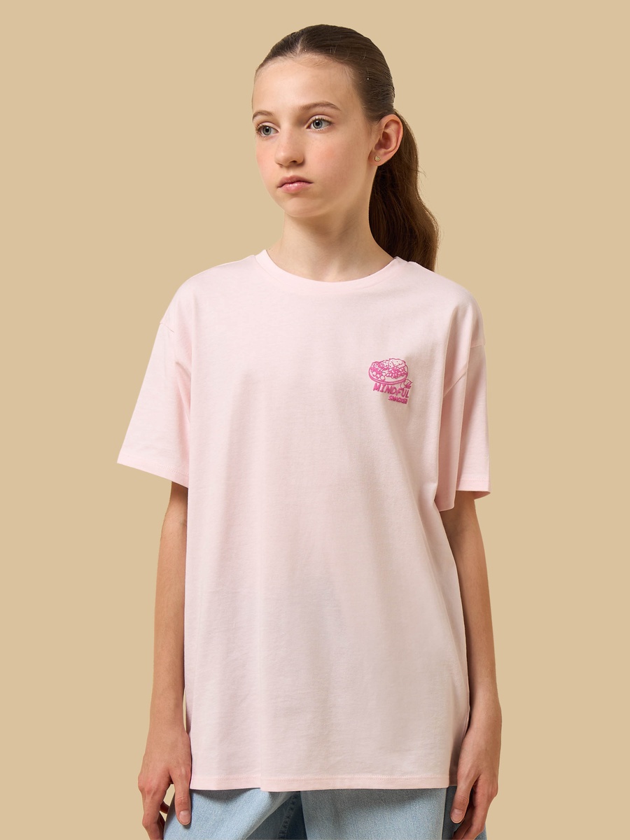 Food Print Oversized Cotton T-Shirt