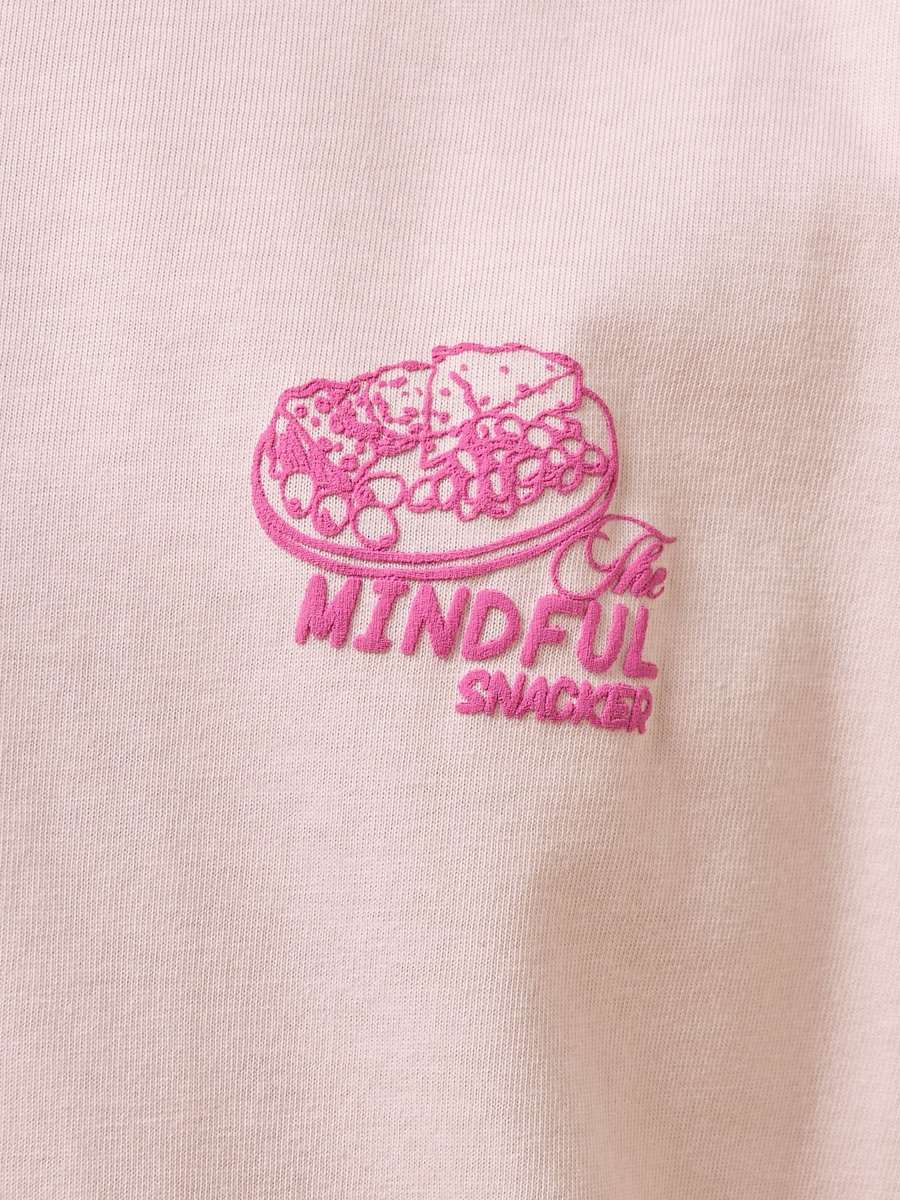 Food Print Oversized Cotton T-Shirt