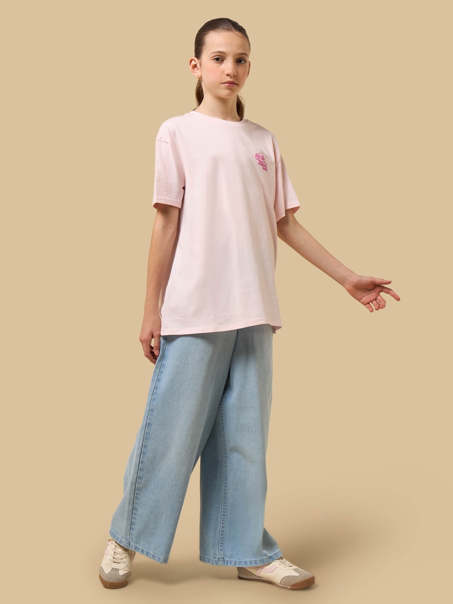 Food Print Oversized Cotton T-Shirt