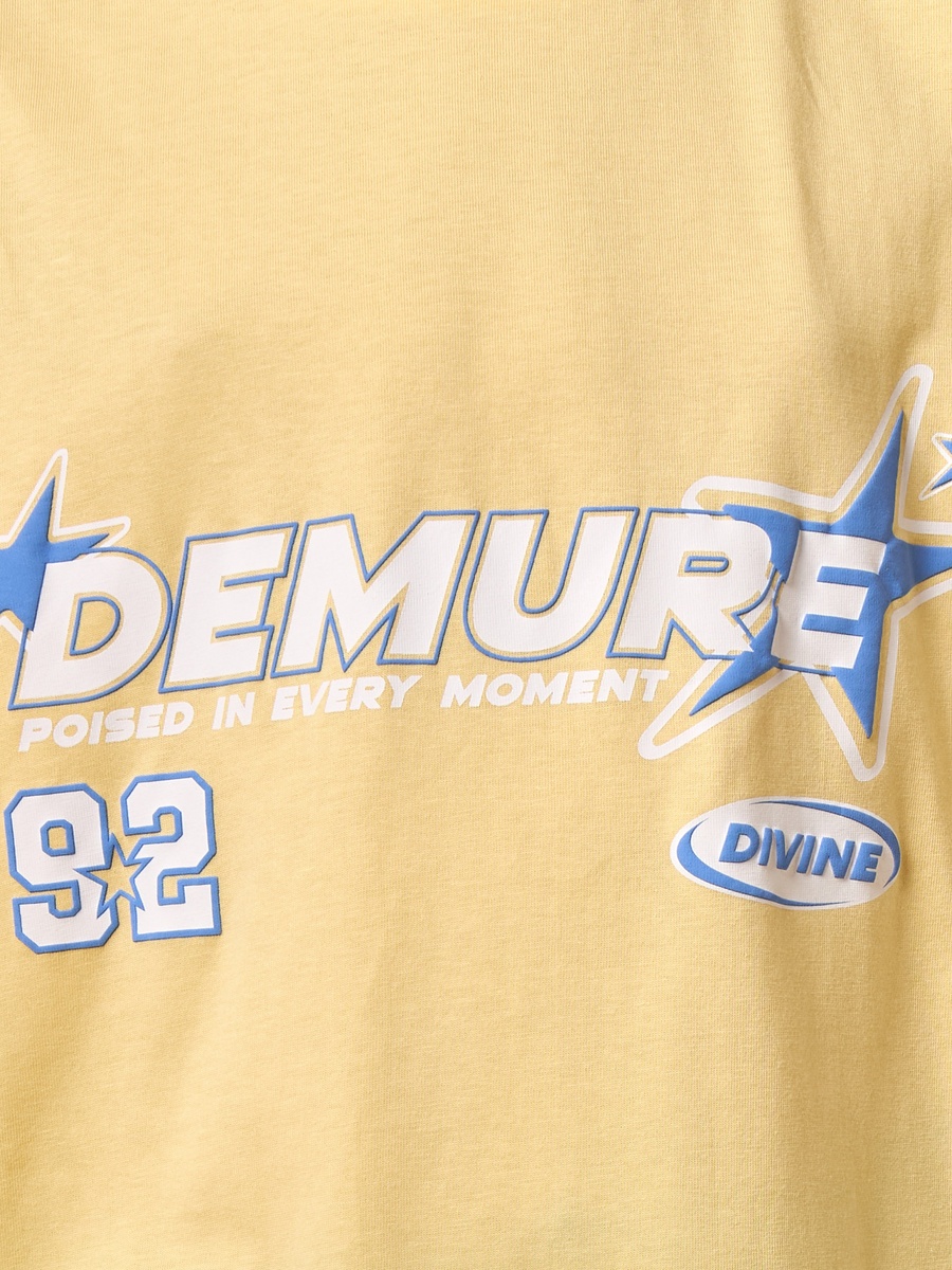 Typography Print Oversized Cotton T-Shirt