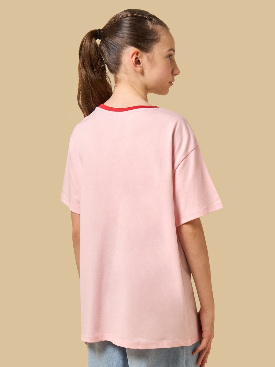 Hello Kitty Print Oversized Cotton T-Shirt