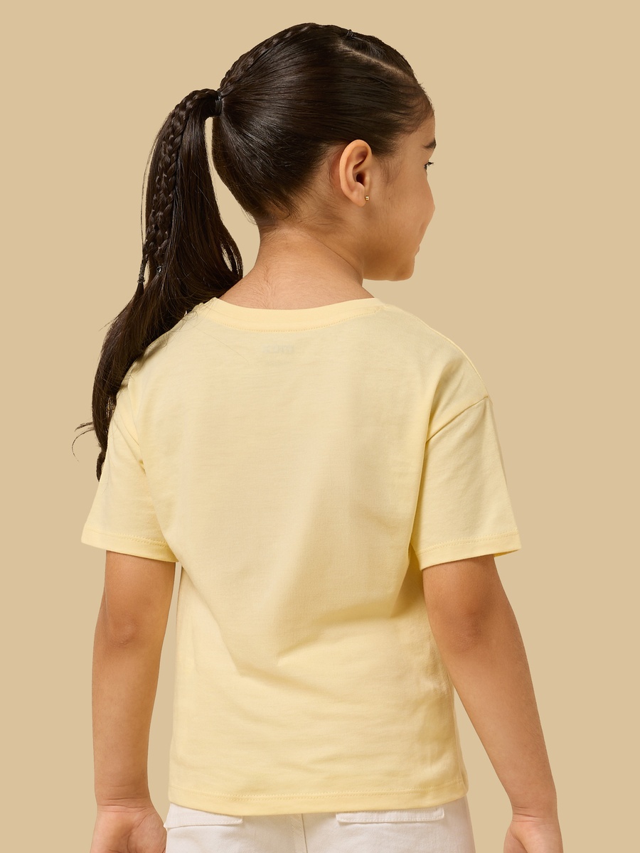 Cat Print Boxy Cotton T-Shirt