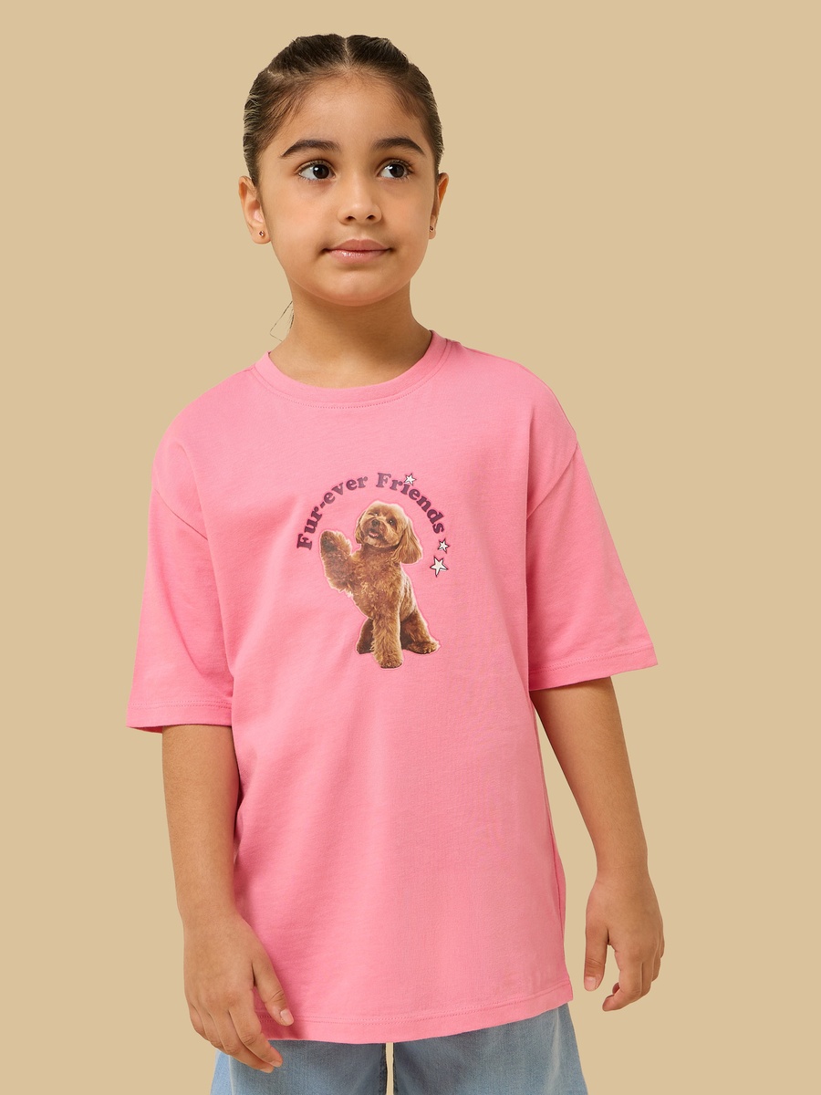 Printed Oversized Cotton T-Shirt