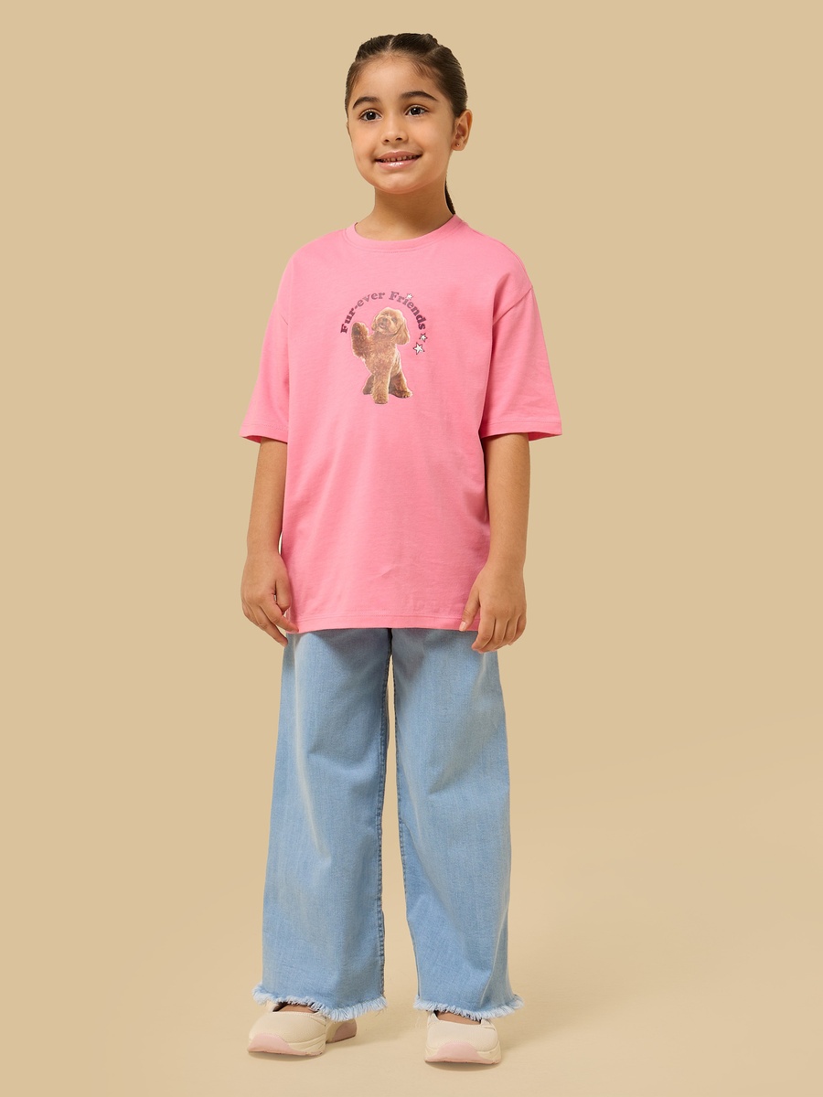 Printed Oversized Cotton T-Shirt