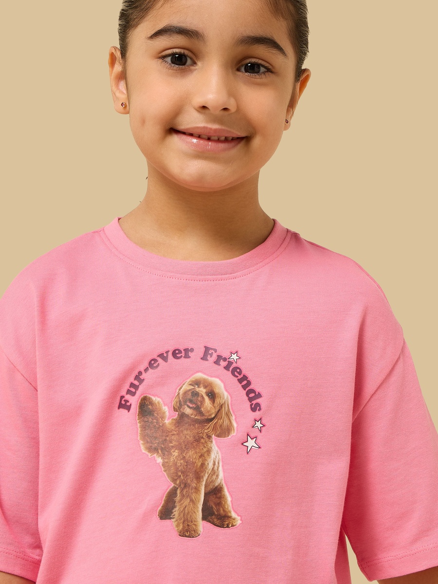 Printed Oversized Cotton T-Shirt