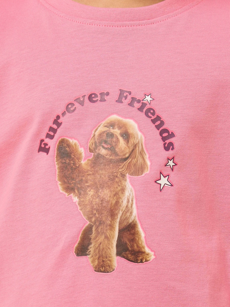 Printed Oversized Cotton T-Shirt