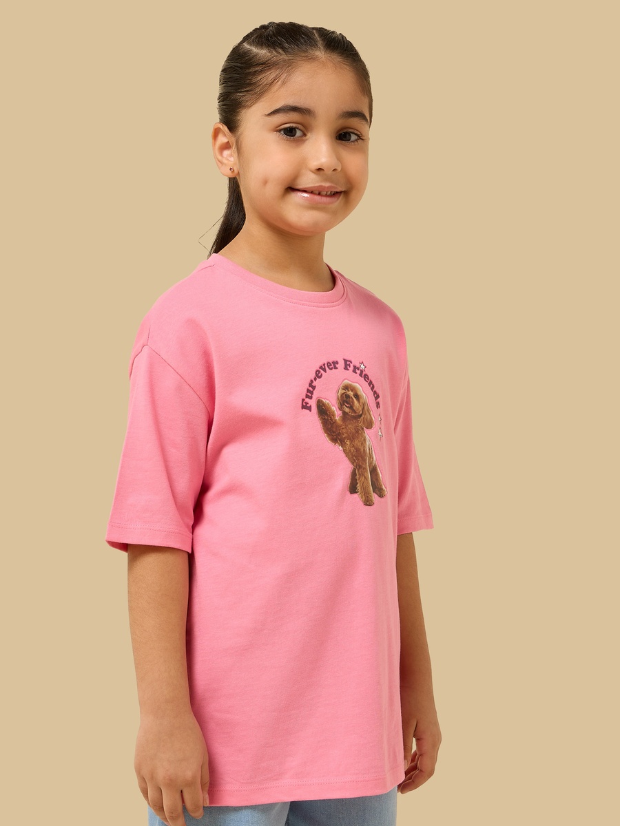 Printed Oversized Cotton T-Shirt