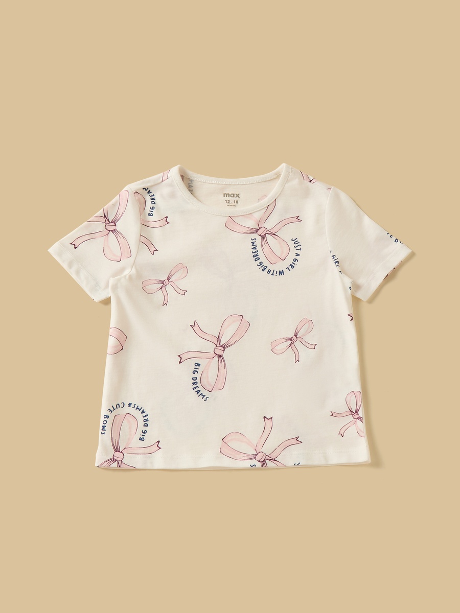 Pack of 3 - Bow Print T-Shirt