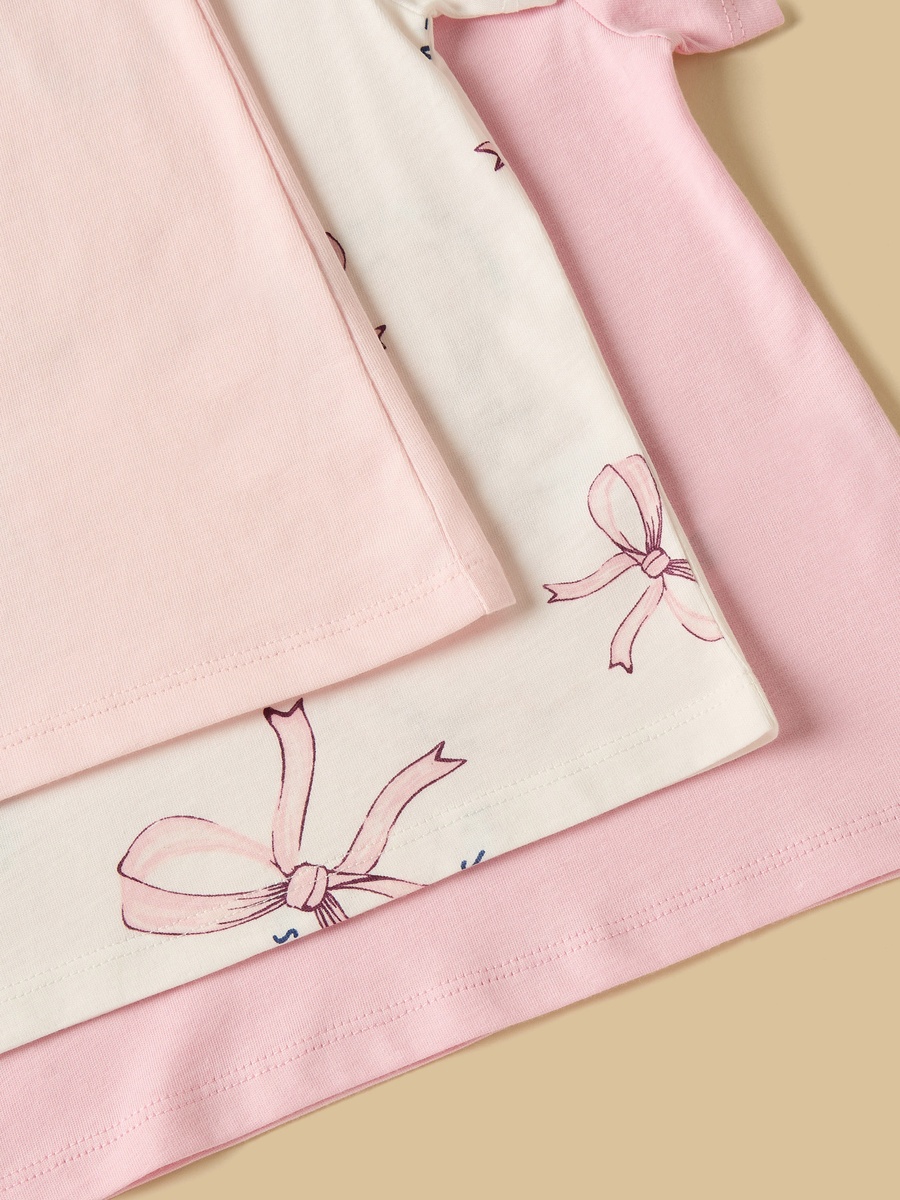 Pack of 3 - Bow Print T-Shirt