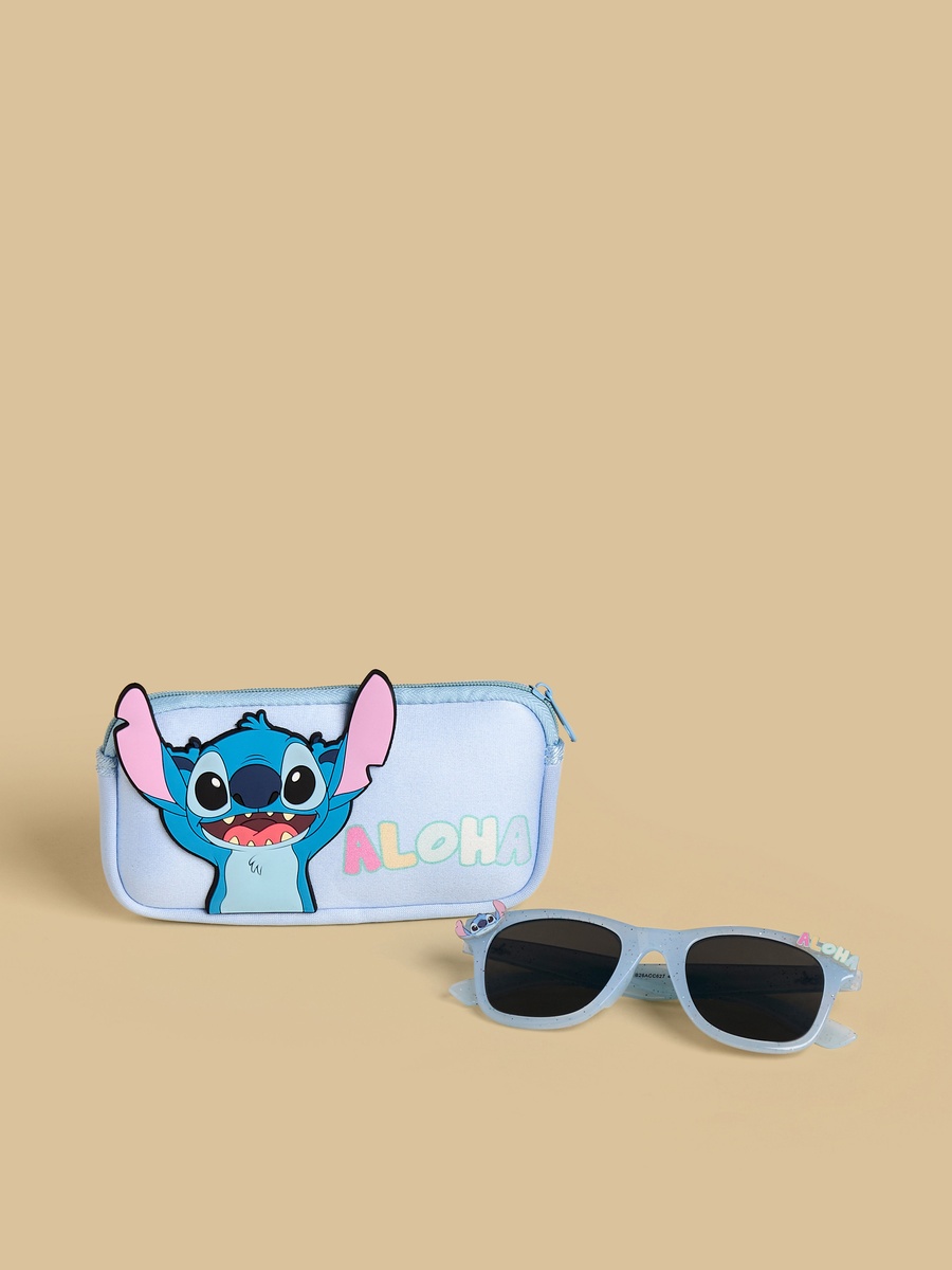 Stitch Print Sunglasses with Case