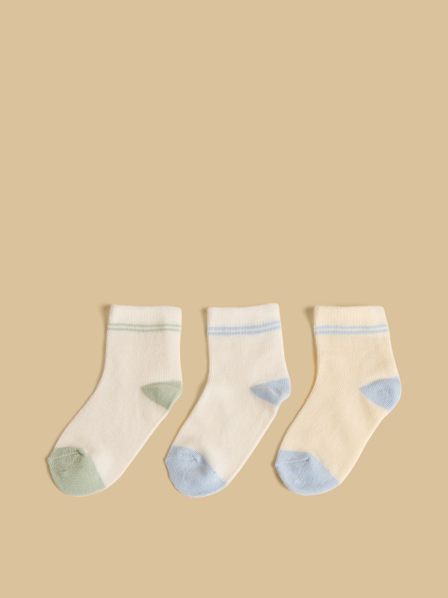 Pack of 3 - Textured Ankle Length Socks