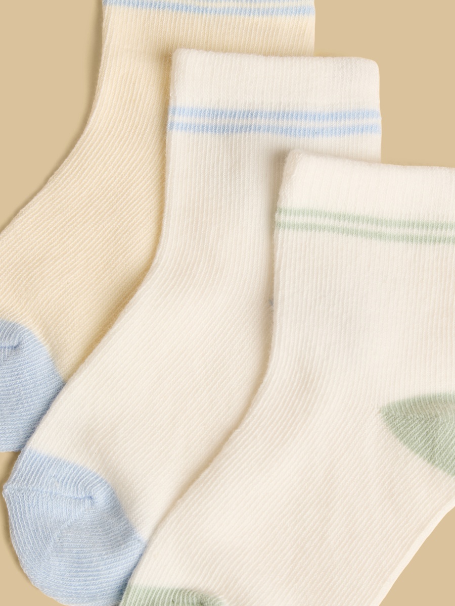 Pack of 3 - Textured Ankle Length Socks
