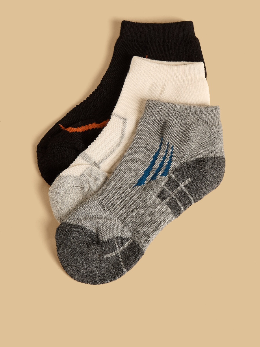 Pack of 3 - Half Terry Ankle Length Sports Socks
