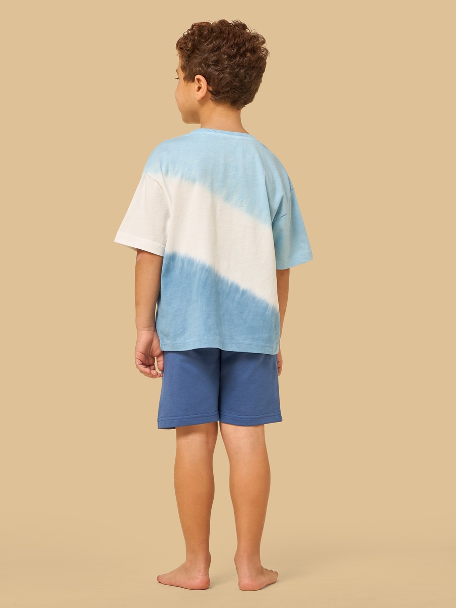 Tie-Dye Print Shorts Set