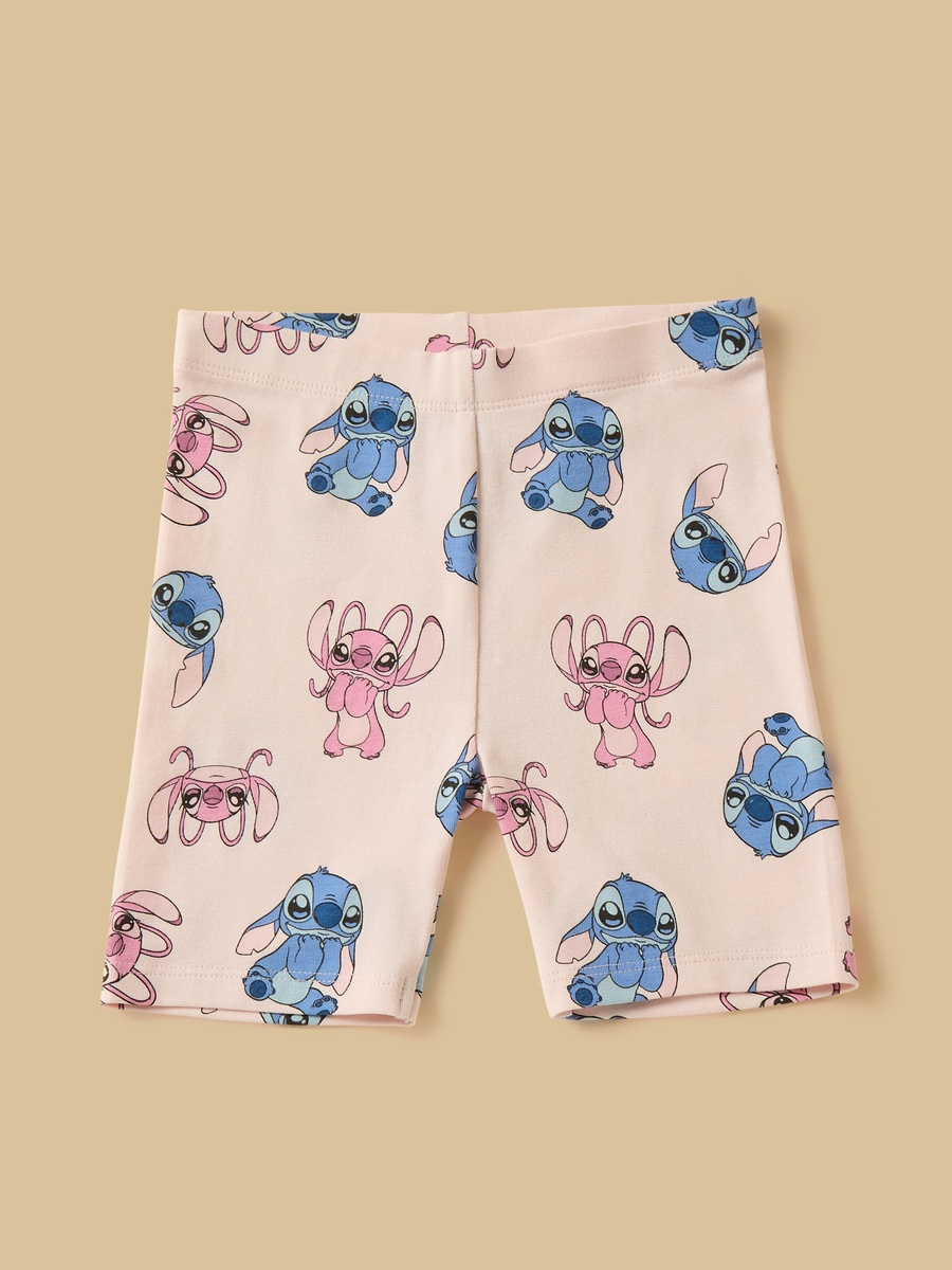 Pack of 3 - Angel and Stitch Print Cotton Shorts