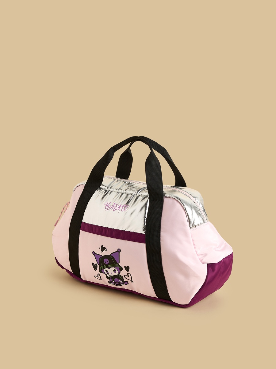 Kuromi Print Duffle Bag with Double Handle