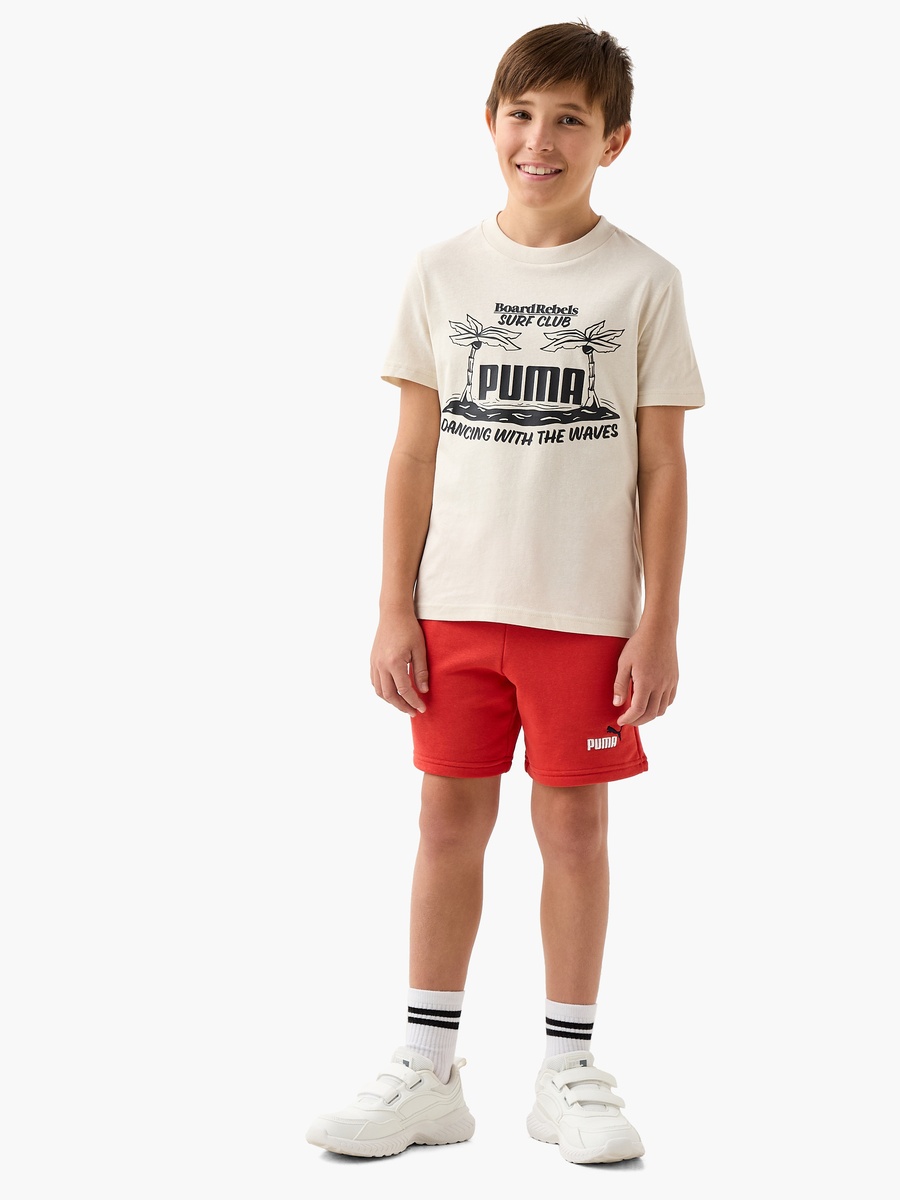 Logo Detail Shorts with Elasticated Waistband and Pockets