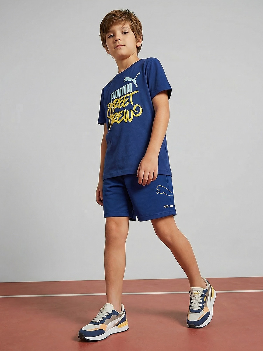 Crew Neck Short Sleeves T-Shirt with Logo Print