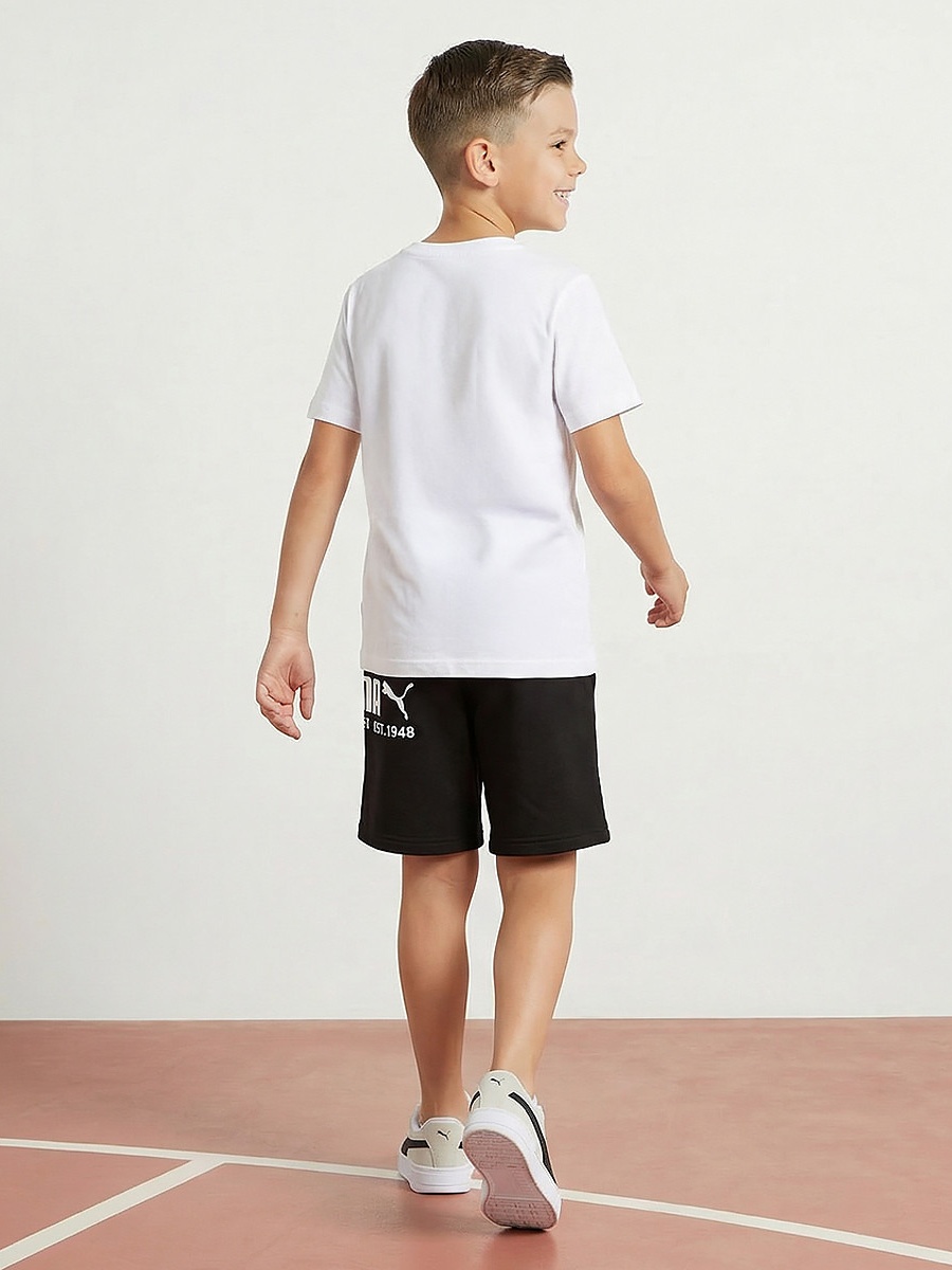 Crew Neck Short Sleeve T-Shirt with Logo Print